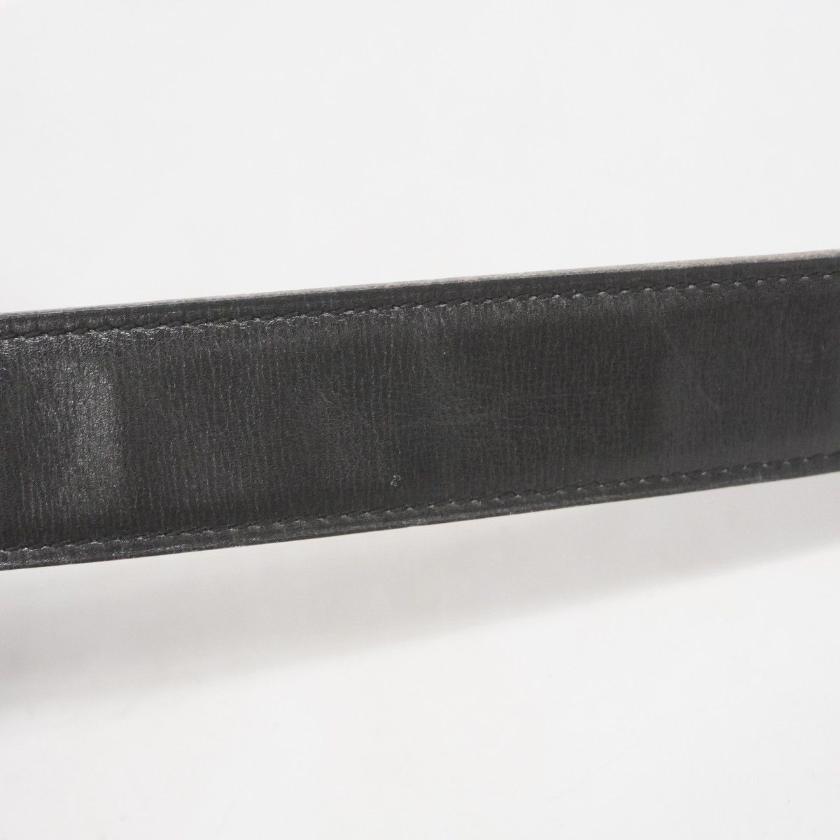  5 oc 2057 エルメス ベルト Hベルト カーフ クシュベル ブラック ゴールド シルバー金具 A刻印 レディース ベルト 小物