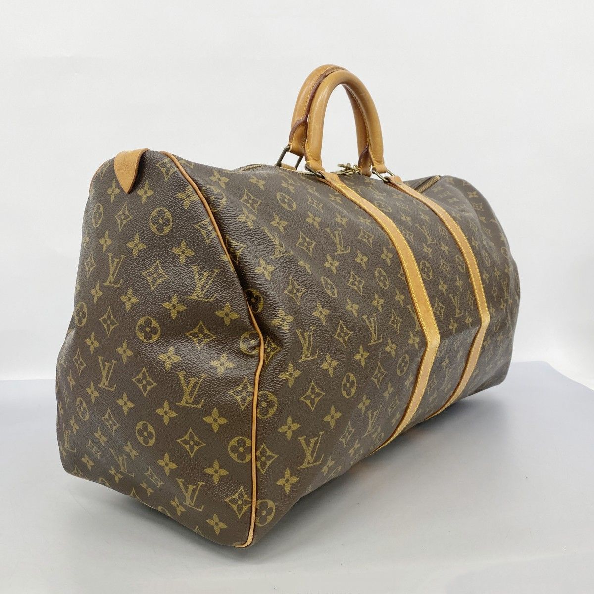 5oc1809 ルイヴィトン ボストンバッグ モノグラム キーポル55 M41424 ブラウン メンズ レディース ユニセックス