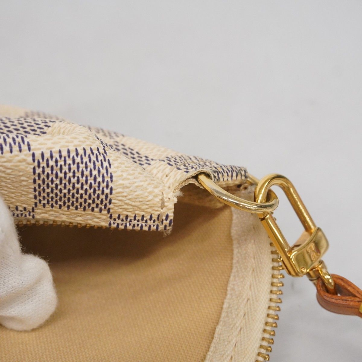  5 oc 1935 ルイヴィトン ポーチ ダミエ アズール ポシェットアクセソワール N 51986 ホワイト レディース その他 バッグ