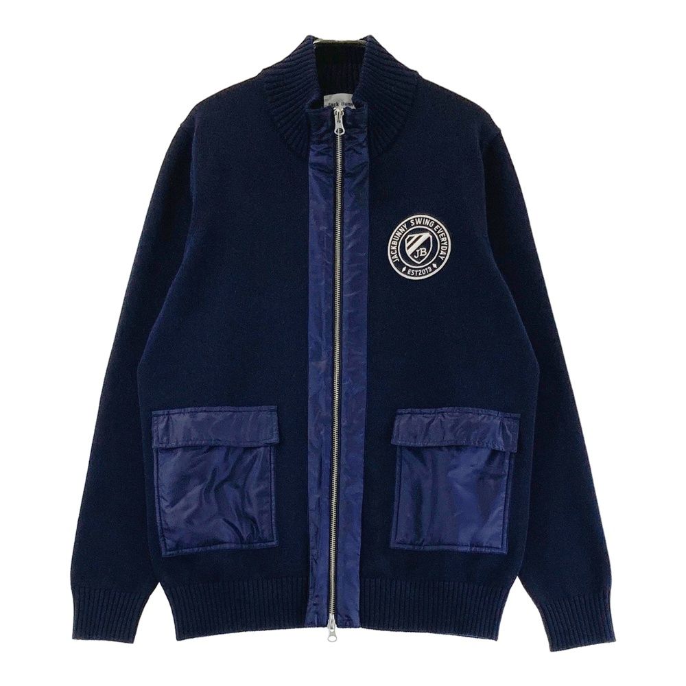 サイズ 4 JACK BUNNY ジャックバニー 切替ニットジップジャケット ネイビー系 241003000666 ゴルフウェア メンズ ストスト