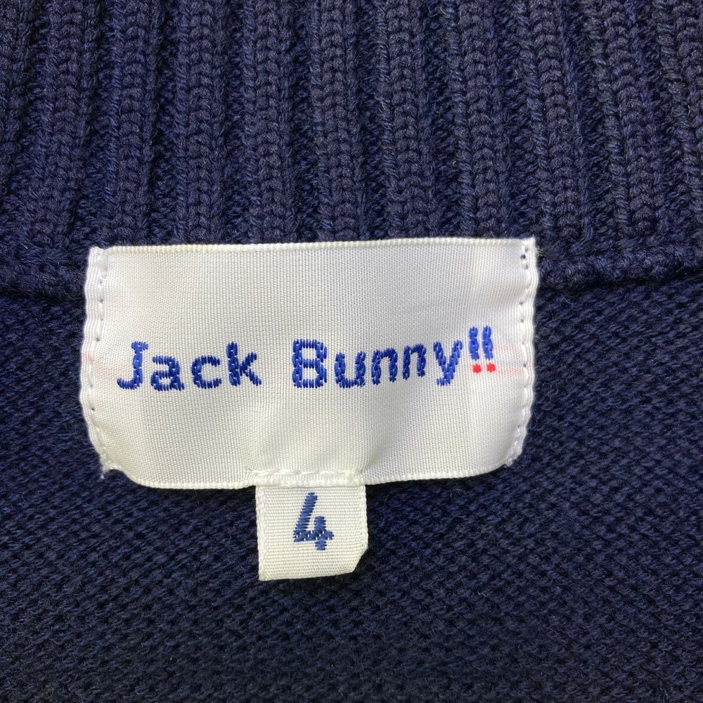サイズ：4 JACK BUNNY ジャックバニー 切替ニットジップジャケット