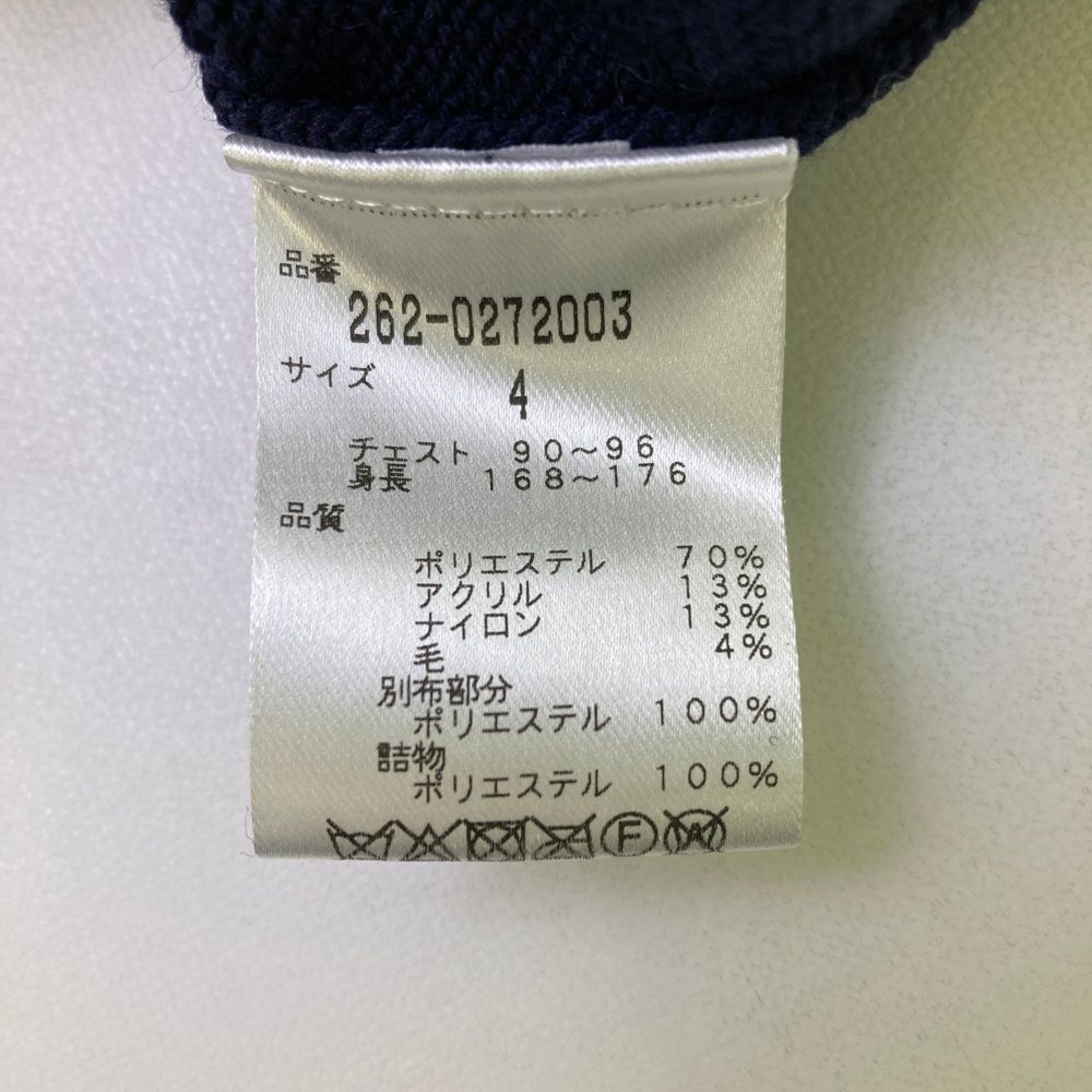 サイズ：4 JACK BUNNY ジャックバニー 切替ニットジップジャケット