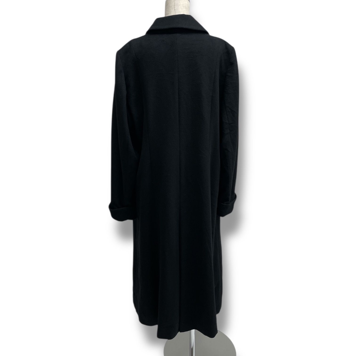 INVERNALE インヴァルナーレ カシミヤ ミンク コート アウター ロングコート フォックスファー欠損 ブラック 黒 サイズ13AR レディース 秋 冬 ゴーゴー古着マルイファミリー溝口店 9 No.204