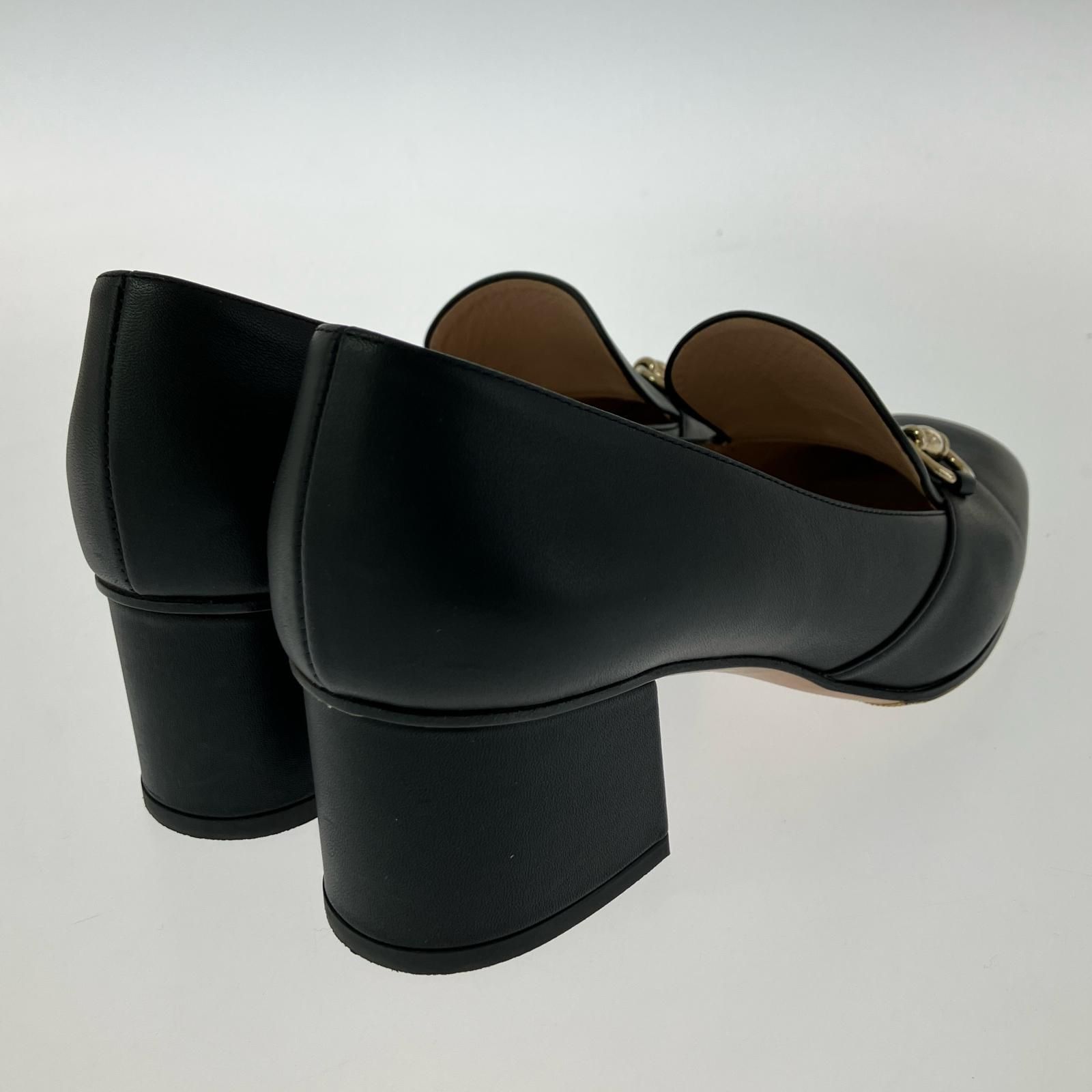 GUCCI グッチ 466701 ホースビット チャンキーヒールパンプス size36 1