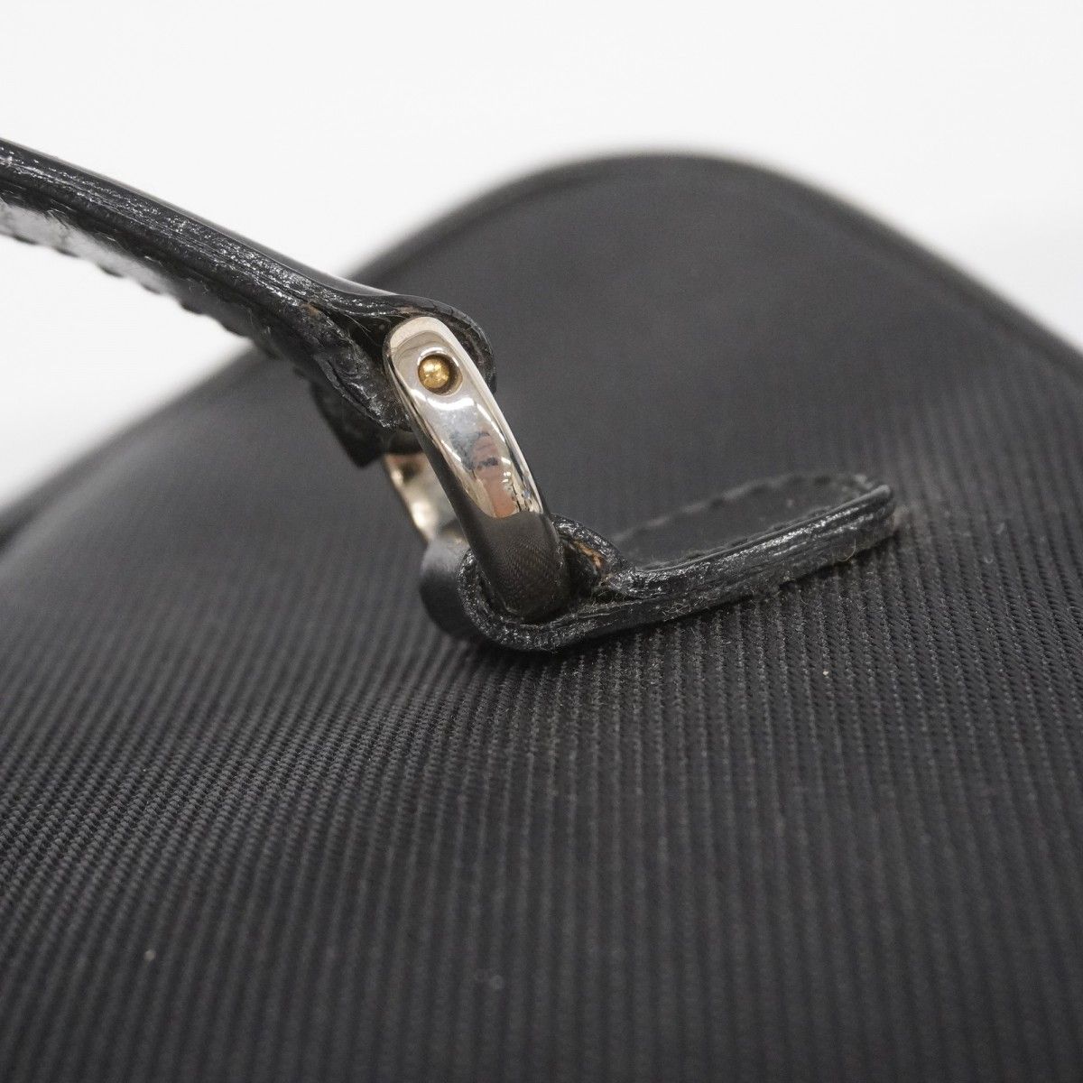  5 oc 2053 グッチ バニティバッグ バンブー 032 1956 0150 ナイロン ブラック シルバー金具 レディース その他 バッグ