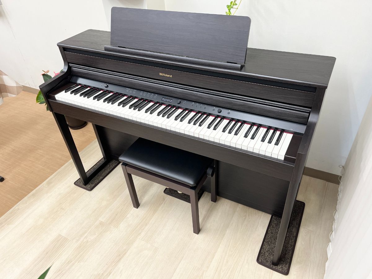 メンテナンス＆クリーニング済み】 ローランド HP704-DR ダークローズ