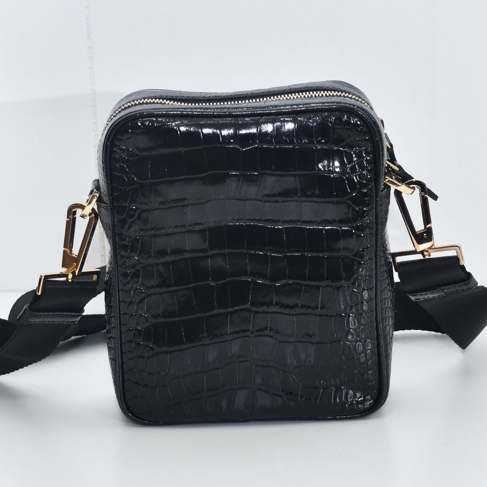 ヴェルサーチ ショルダーバッグ メンズ クロコ ビギー VERSACE 1000721
