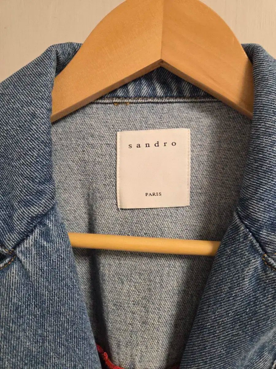 サンドロ デニム ニットジャケット