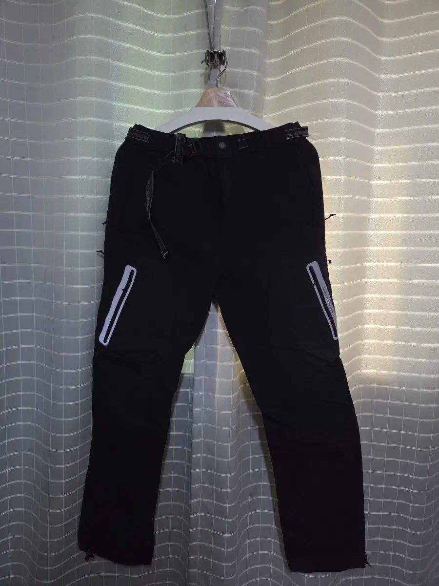 アンドワンダー ストレッチシェル パンツ ブラック