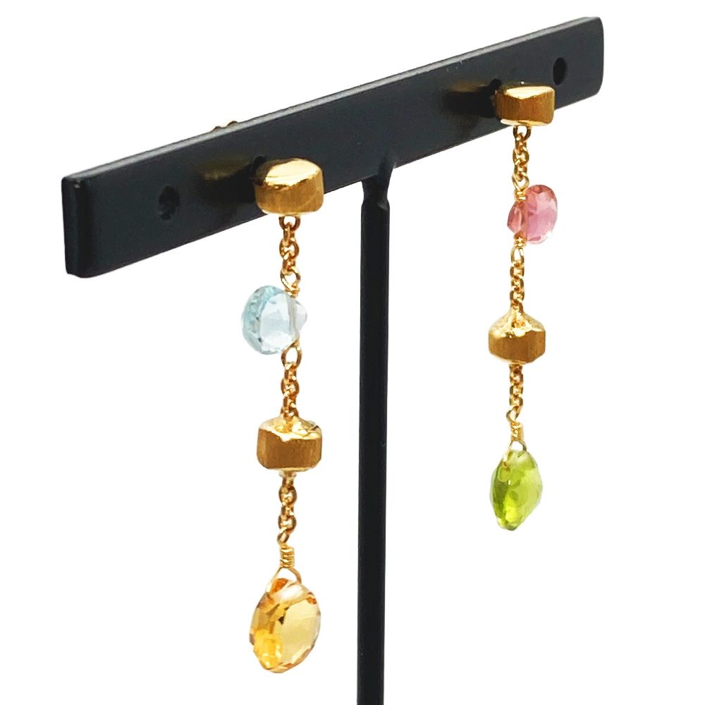 マルコビチェゴ MARCO BICEGO パラダイス ピアス K18YG 2.4g マルチ