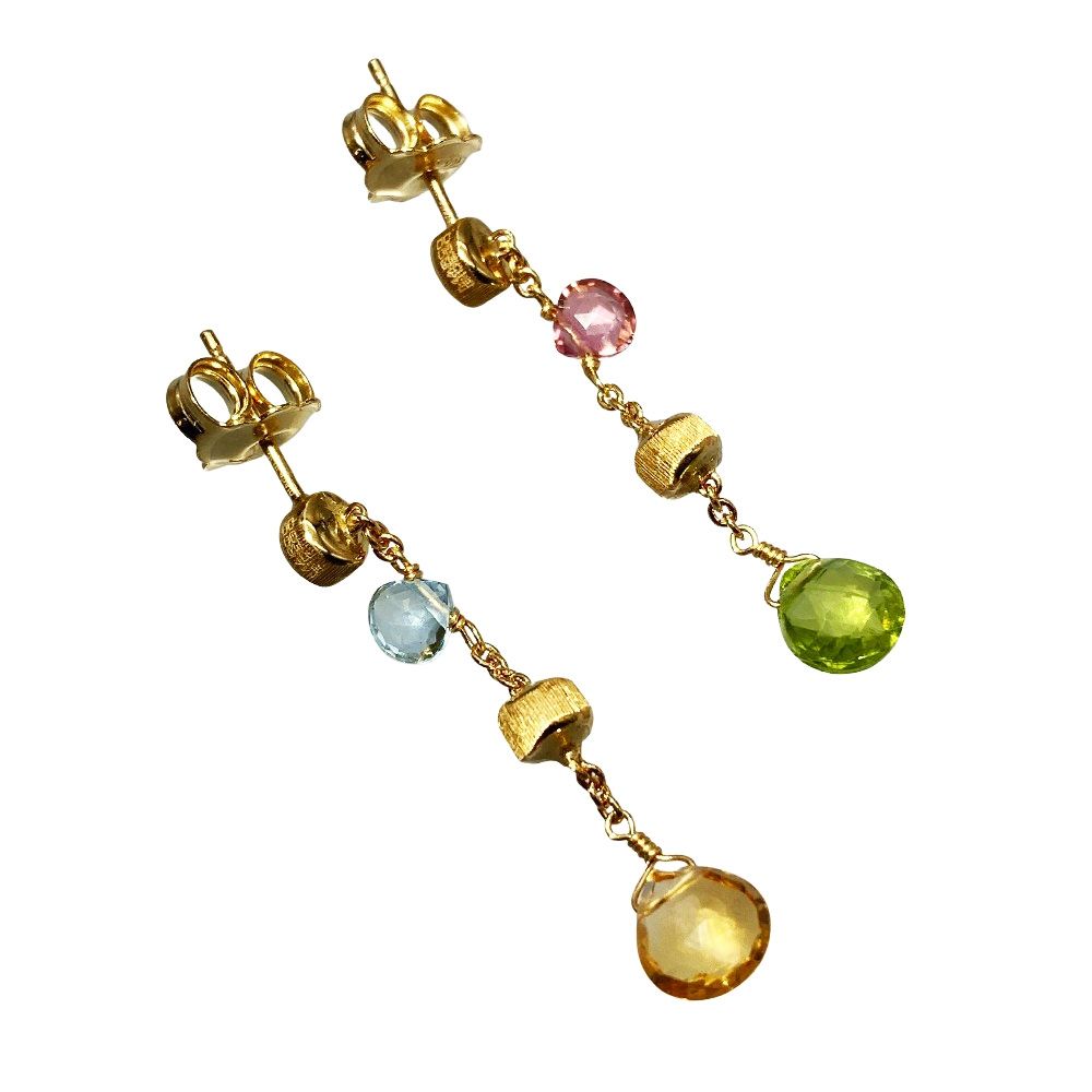 マルコビチェゴ MARCO BICEGO パラダイス ピアス K18YG 2.4g マルチ