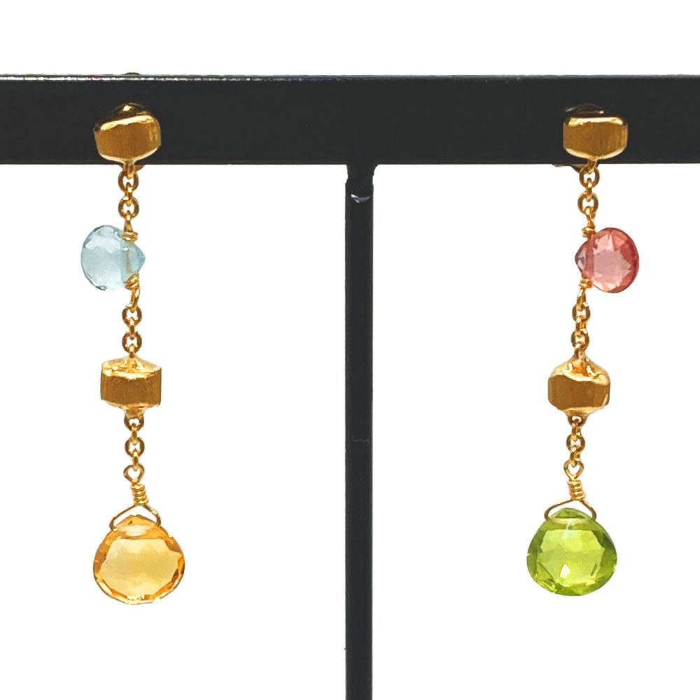 マルコビチェゴ MARCO BICEGO パラダイス ピアス K18YG 2.4g マルチ