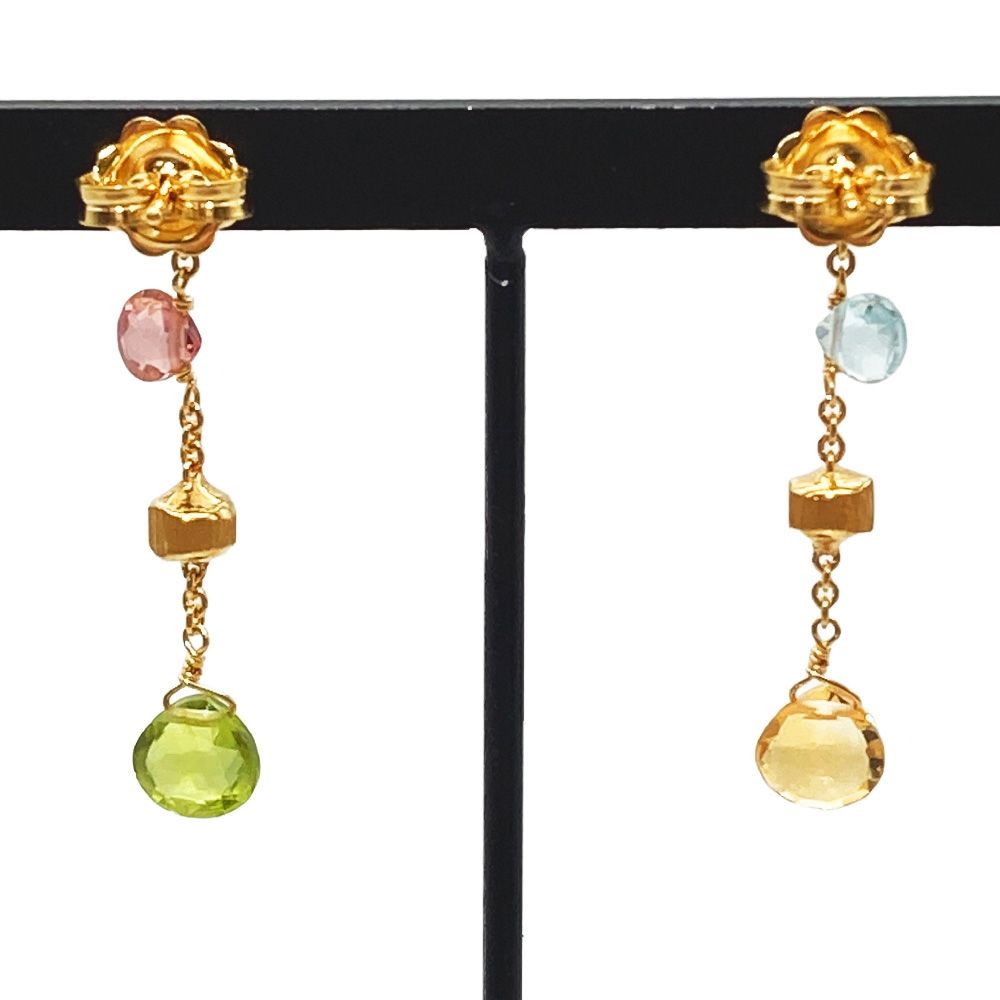 マルコビチェゴ MARCO BICEGO パラダイス ピアス K18YG 2.4g マルチ