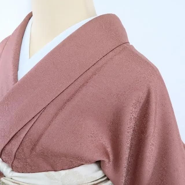 百華❀Y1945◇正絹 縫い一つ紋 手縫い仕立て トールサイズ 色無地 着物