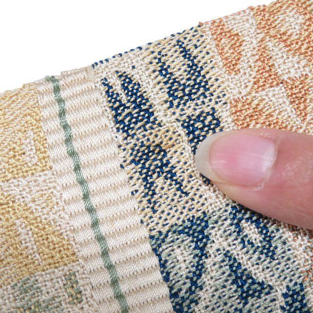 名古屋帯 中古 リサイクル 正絹 カジュアル  きもの北條 A983-17 名古屋帯 中古 リサイクル 正絹 カジュアル きもの北條 A983-17