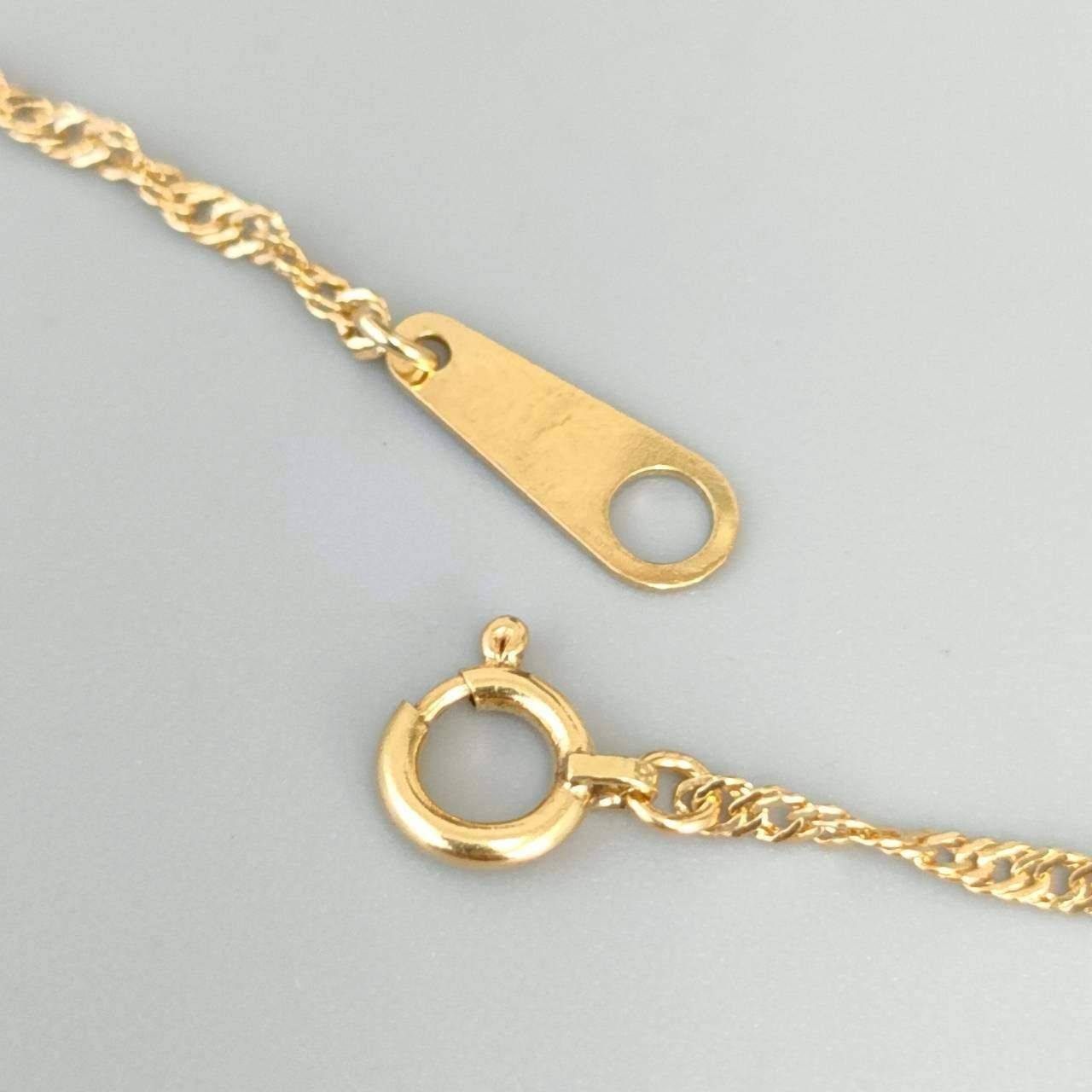 18金 K18 ジュエリーマキ スクリューネックレス レディース 1.87g 40