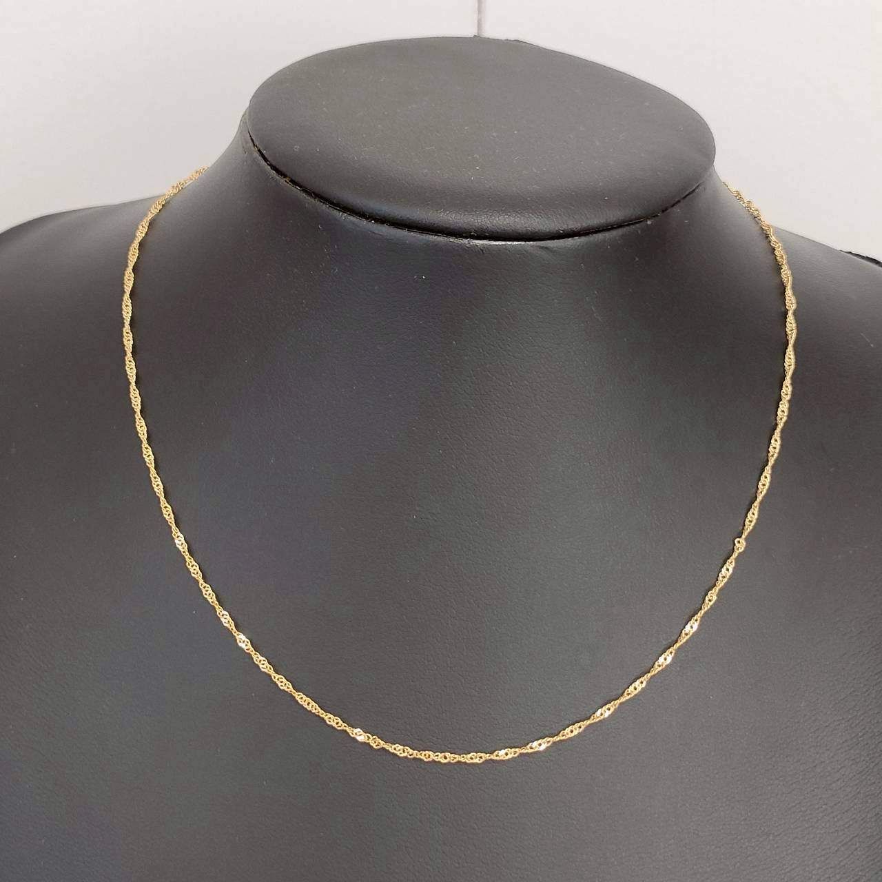 18金 K18 ジュエリーマキ スクリューネックレス レディース 1.87g 40