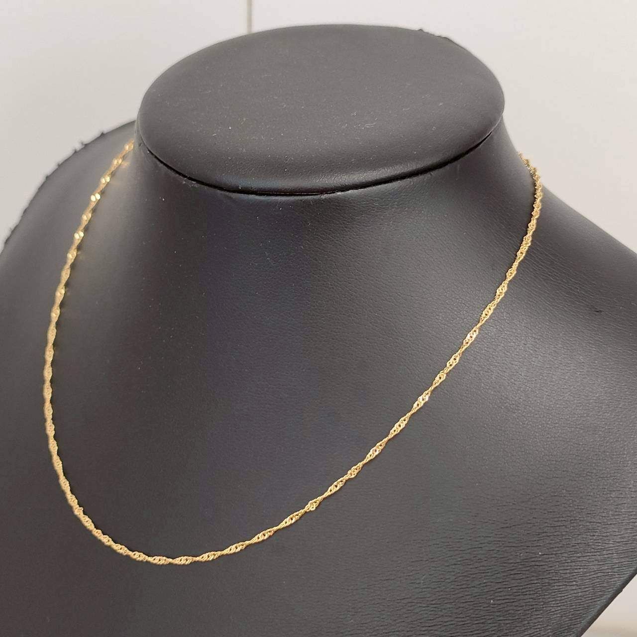 18金 K18 ジュエリーマキ スクリューネックレス レディース 1.87g 40