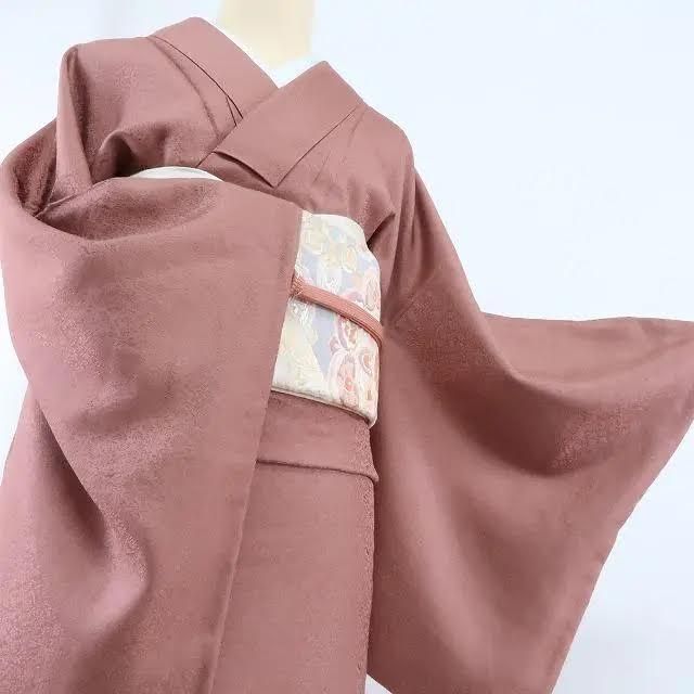 ｍ2139＊美品 正絹 縫い一つ紋 トールサイズ 手縫い仕立て 色無地 m2139＊美品 正絹 縫い一つ紋 トールサイズ 手縫い仕立て 色無地 m2139