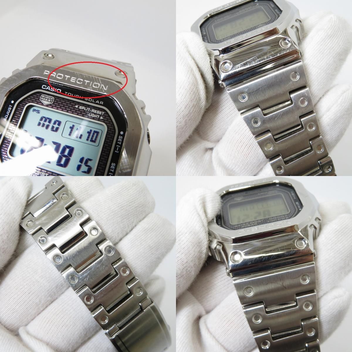  G SHOCK ジーショック 腕時計 デジタルソーラー GMW B 5000 D 1 JF シルバー 131 腕時計(デジタル) 時計