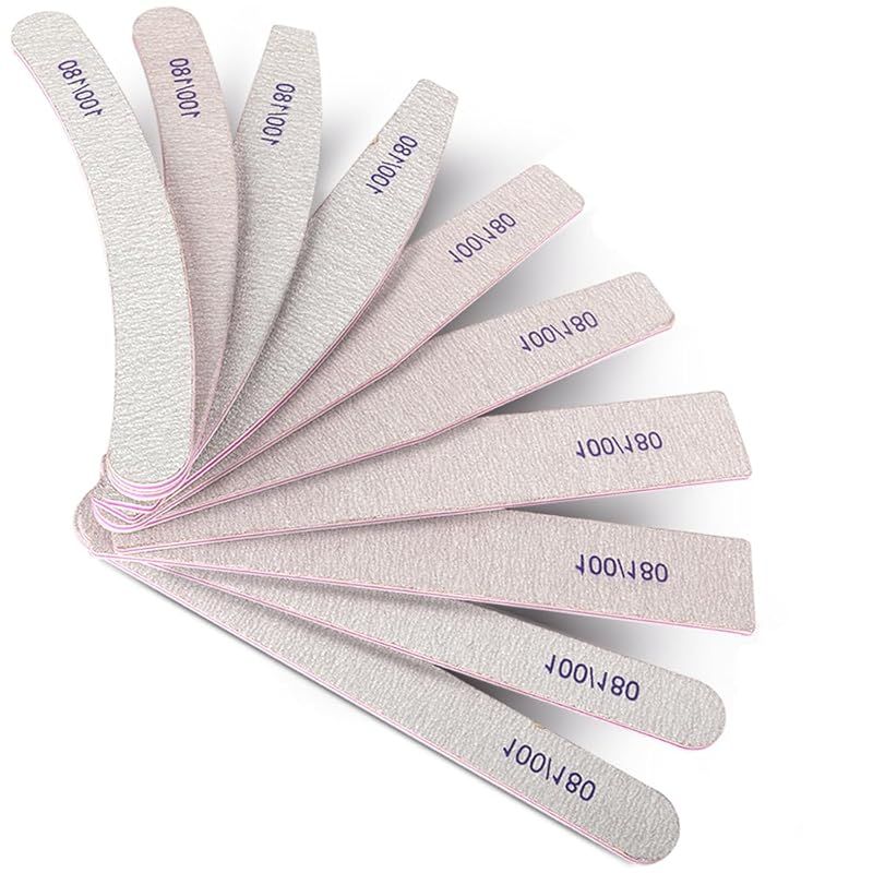 ☆彡ネイルファイル 100/180 ジェルネイル用ファイル 10本 アクリル