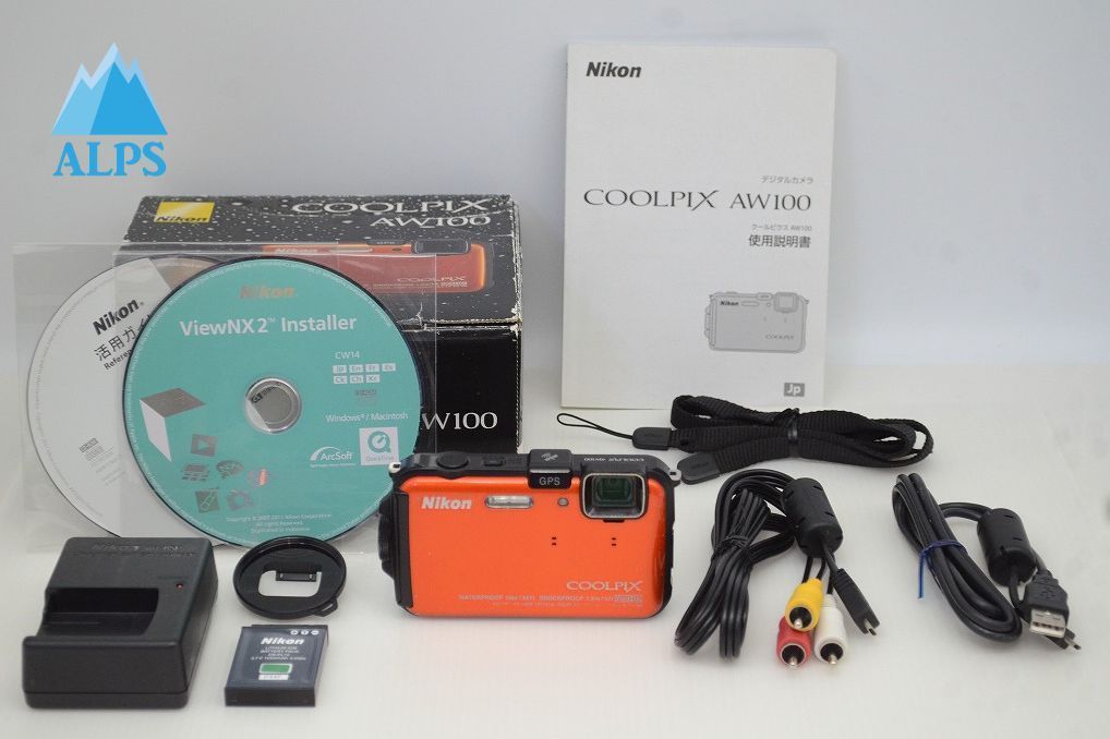 Nikon ニコン COOLPIX AW100 コンパクトデジタルカメラ サンシャインオレンジ 元 251024e