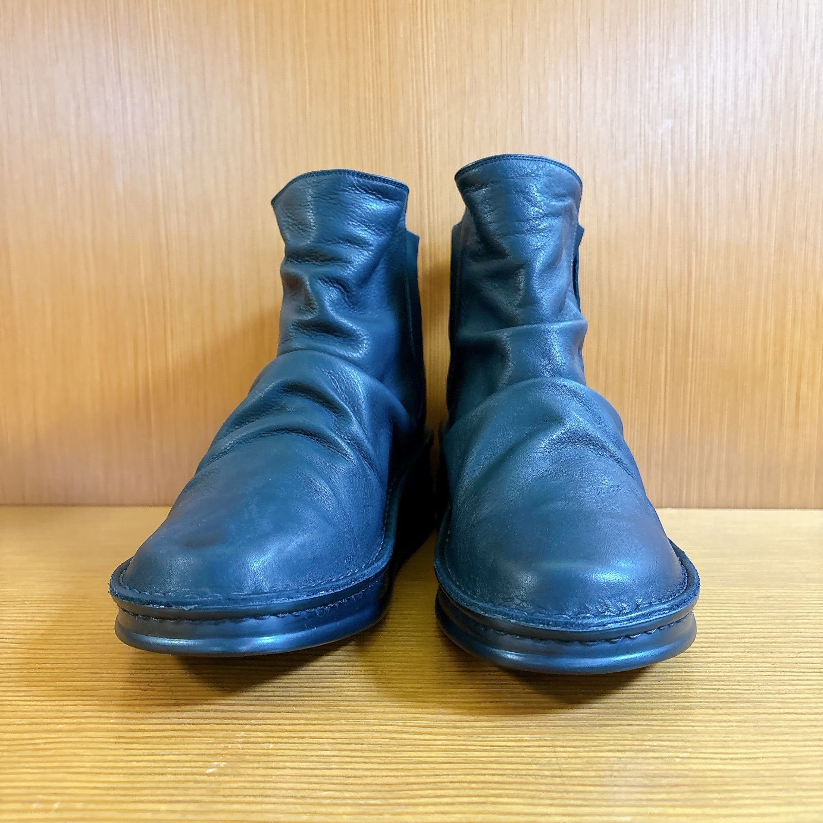 おしゃれ 本革 ブーツ サイドゴア 暖かい 足快適 外反母趾 インコルジェ A-OK エーオーケー ブラック 高品質