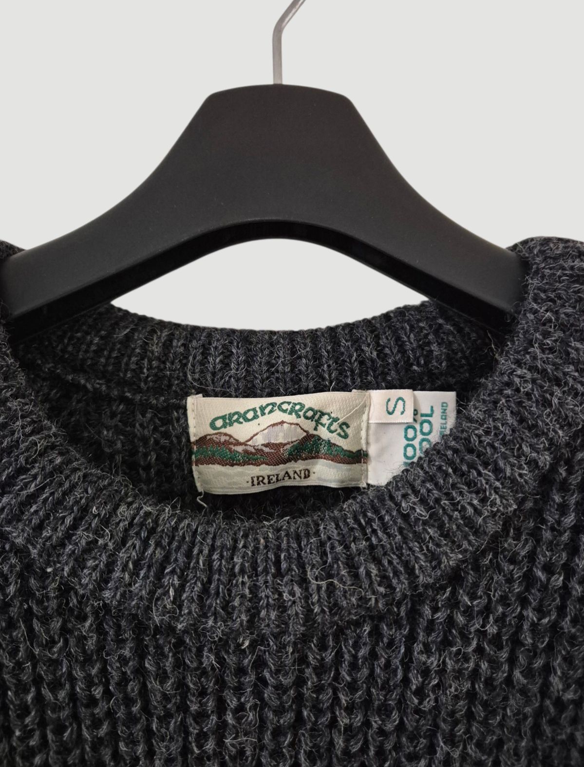 可愛い S アランクラフト レディース ウール ニット セーター