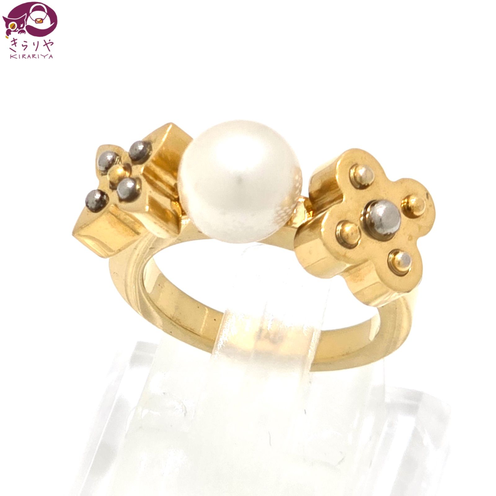 LOUIS VUITTON ルイヴィトン M75481 チャーミー パール リング S 約10