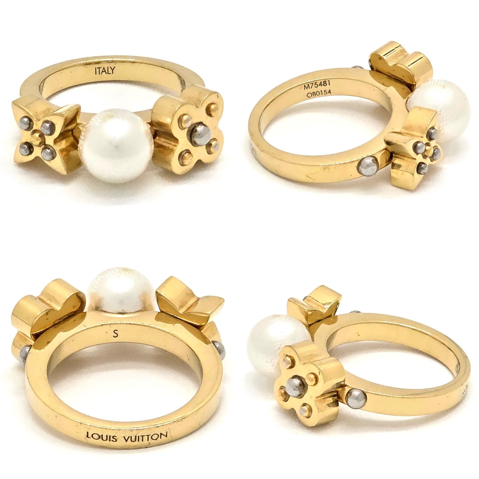 ⭐️ルイヴィトン⭐️リング　指輪　フラワーチャーミーパール LOUIS VUITTON ルイ ヴィトン チャーミーパール リング フェイクパール