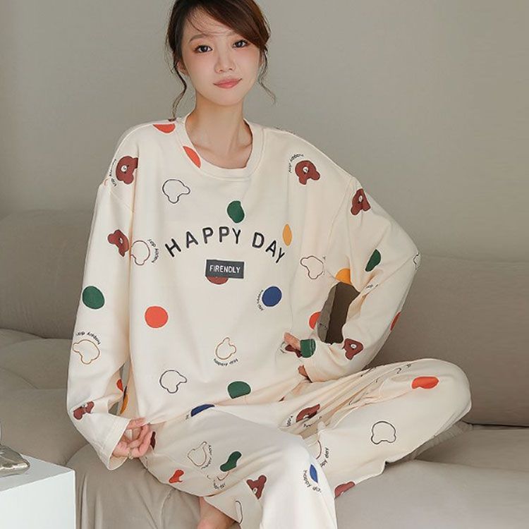 [Mzdaaappt] 秋 漫画 パジャマ セット レディース パジャマ 寝巻き ゆったり 長袖 ホームウェア ロングパンツ ナイト パジャマ 上下セット カップ付き ルームウェア レディース 長袖 ロングパンツ 秋冬 春 セットアップ 寝巻き 部屋着 ナイトウェア ホームウェア  かわいい おしゃれ 旅行 入院 大人 学生 女子 大#pop2529 - メルカリ
