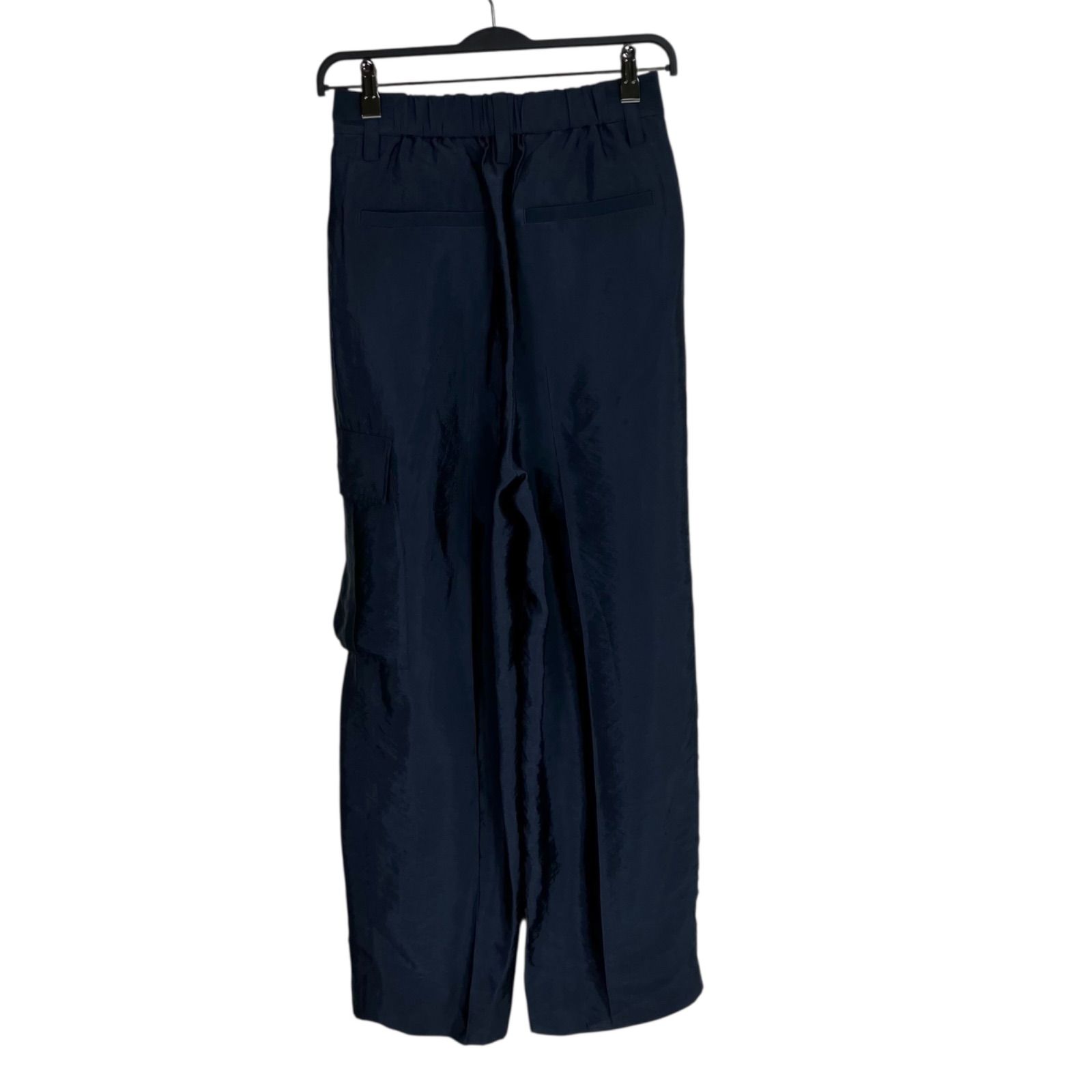 Conte サテンカーゴパンツ 36 ネイビー 紺 コンテ 8514-199-0019