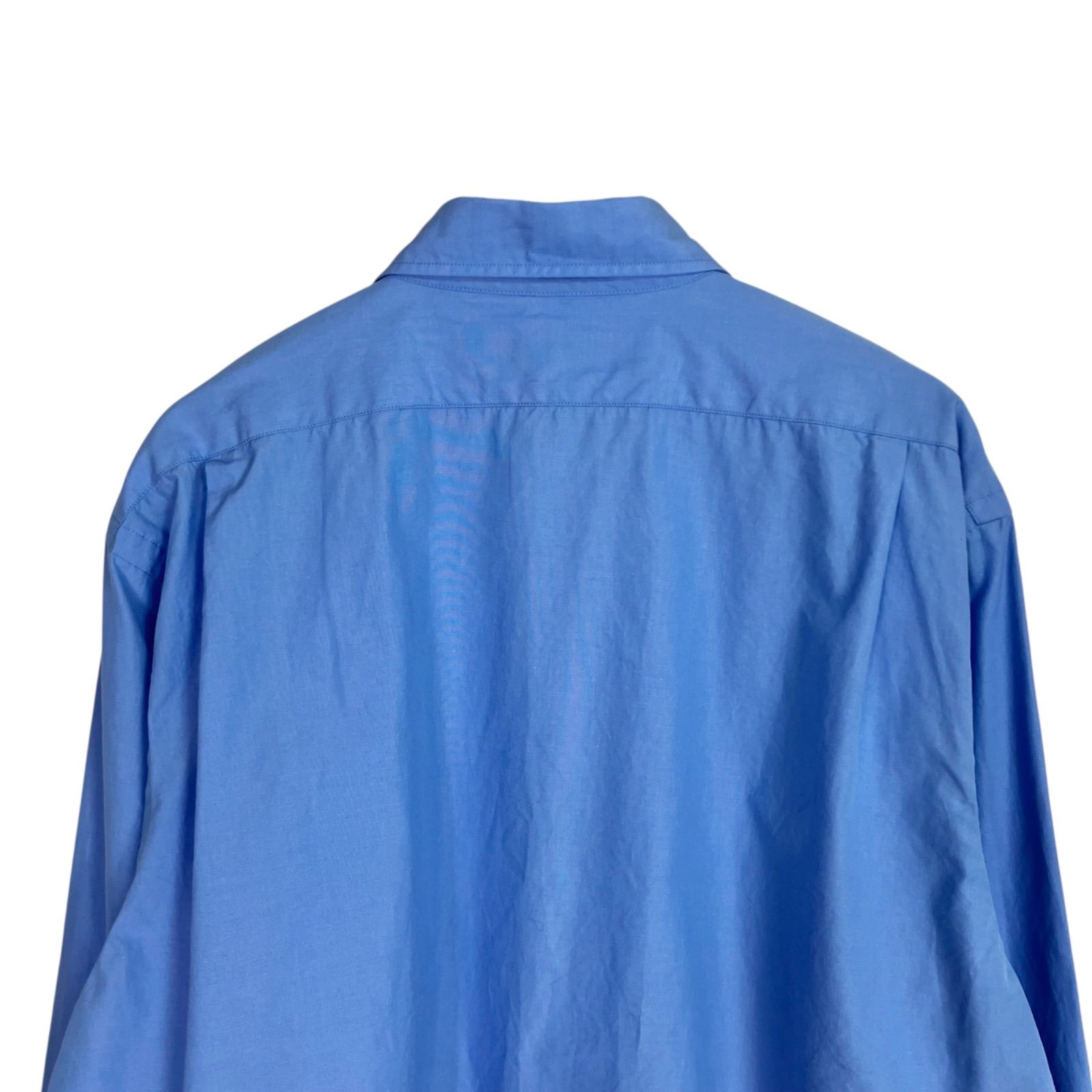  THE 2025 SS SHORT PECK SHIRT F 0 ブルー 青 シンゾーン コットン ショートペックシャツ 長袖 クロップド ショート丈 長袖 シャツ ブラウス