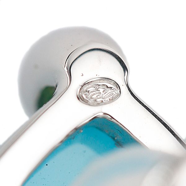 カルセドニー イヤリング ダイヤモンド K 18ホワイトゴールド ドロップ 雫 しずく 涙 なみだ 宝正 903383