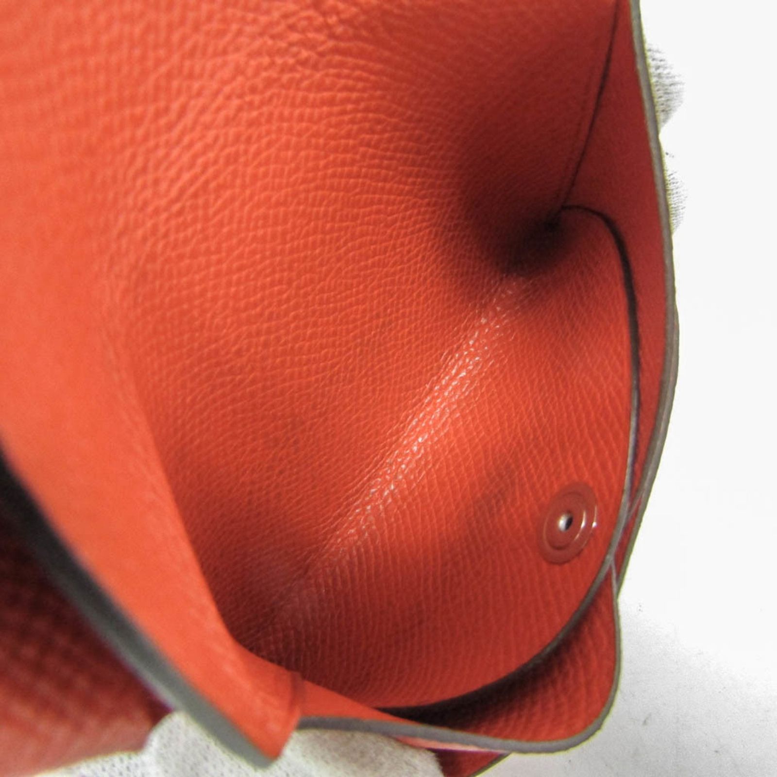  エルメス Hermes カルヴィ デュオ エプソン カードケース オレンジ カードケース 小物