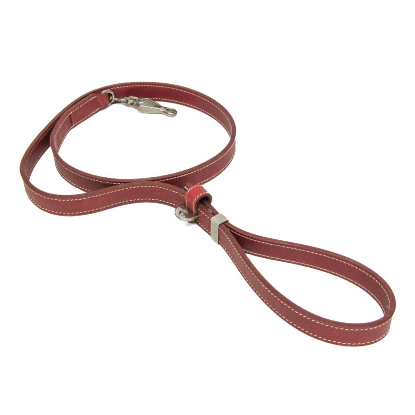 エルメス Hermes ドッグリード 犬 リード レザー レッドブラウン
