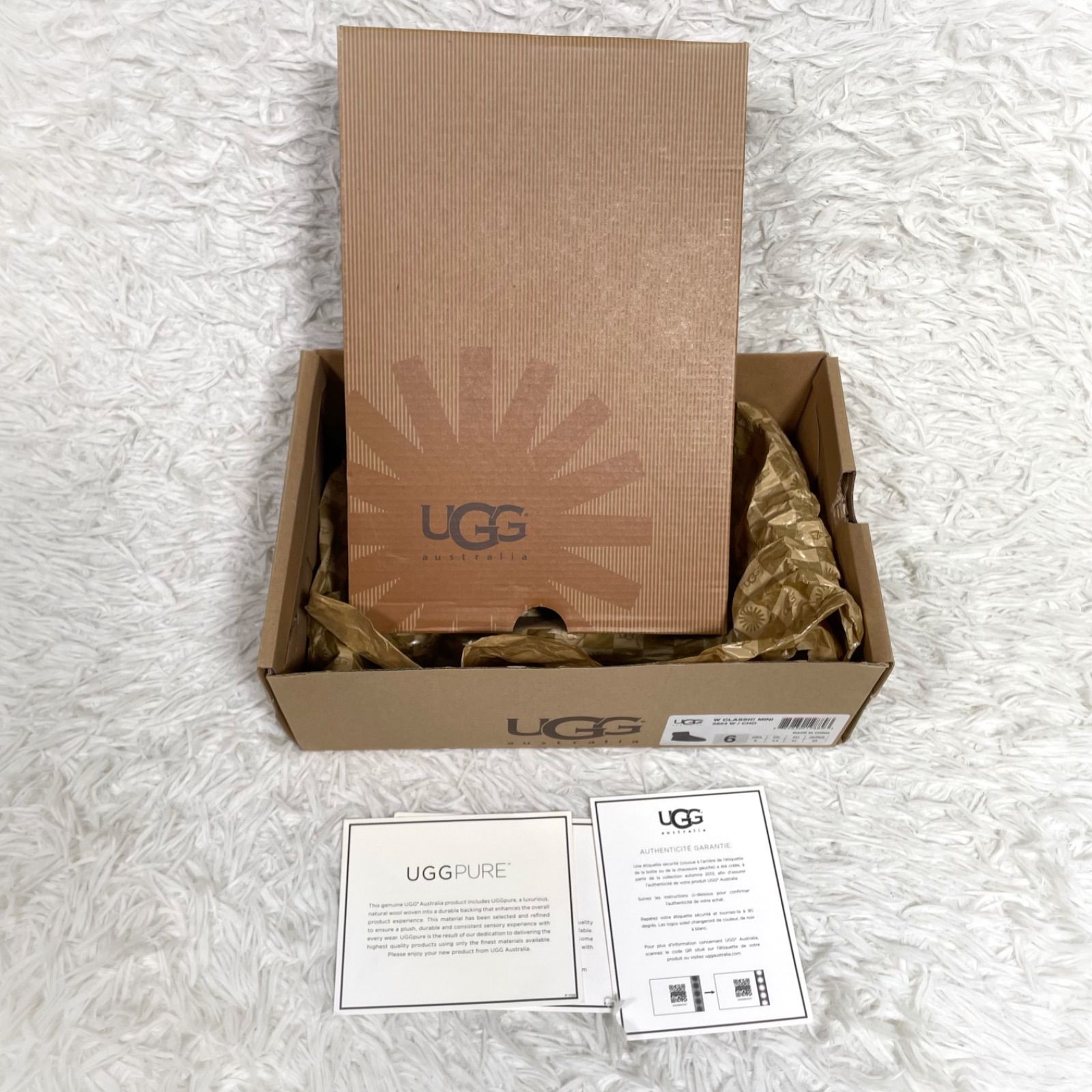 美品】UGG W CLASSIC MINI Ⅱ UGG】モカシン/美品/Hickory Sand EU37