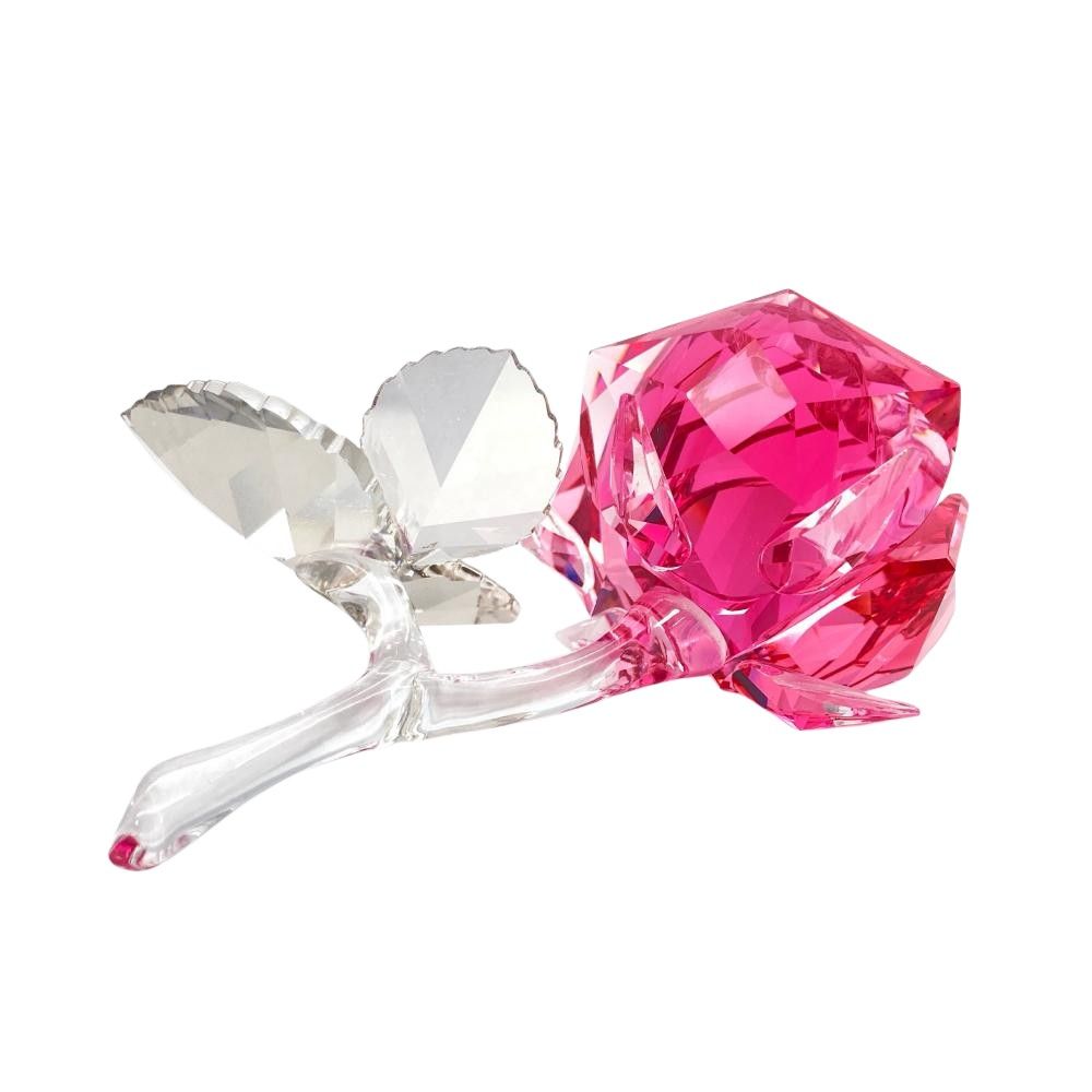 ＊スワロフスキー　Swarovski　クリスタル　オブジェ　ピンクローズ＊ スワロフスキー SWAROVSKI ブロッサミング ローズ Light Rose オブジェ