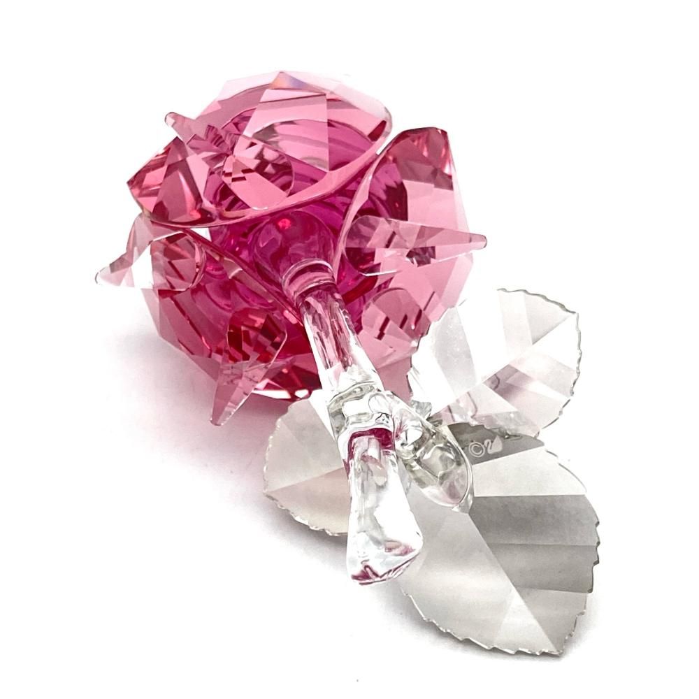 ＊スワロフスキー　Swarovski　クリスタル　オブジェ　ピンクローズ＊ スワロフスキー SWAROVSKI ブロッサミング ローズ Light Rose オブジェ