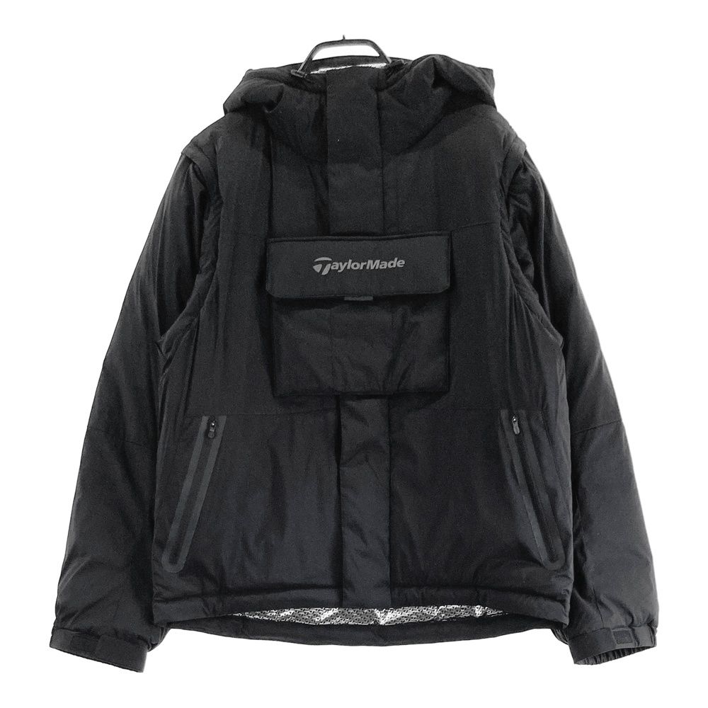 サイズ M TAYLOR MADE テーラーメイド ×UNITED ARROWS モデル 2WAY フード付 中綿ジャケット ブラック系 240101557151 ゴルフウェア メンズ ストスト
