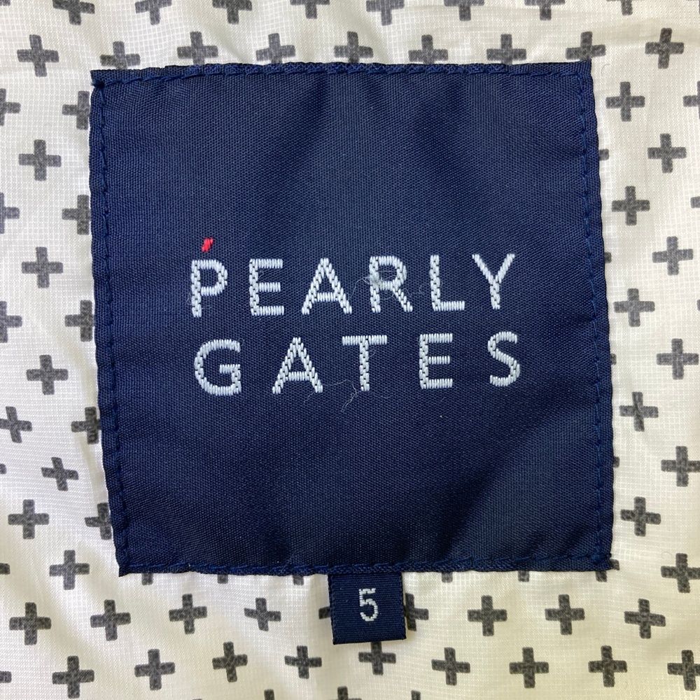 サイズ：5 PEARLY GATES パーリーゲイツ 異素材切替 長袖ダウン
