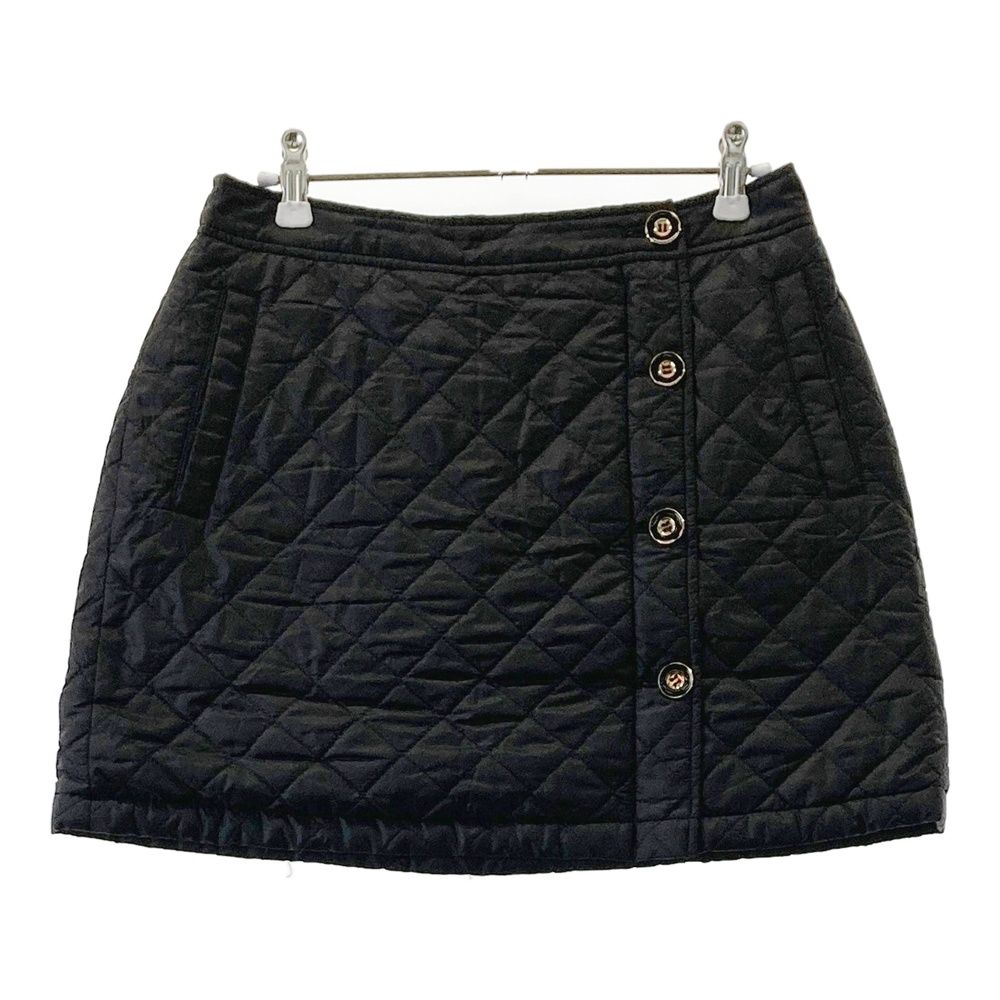 サイズ：M JUN&ROPE ジュン アンド ロペ 蓄熱 中綿スカート ブラック系