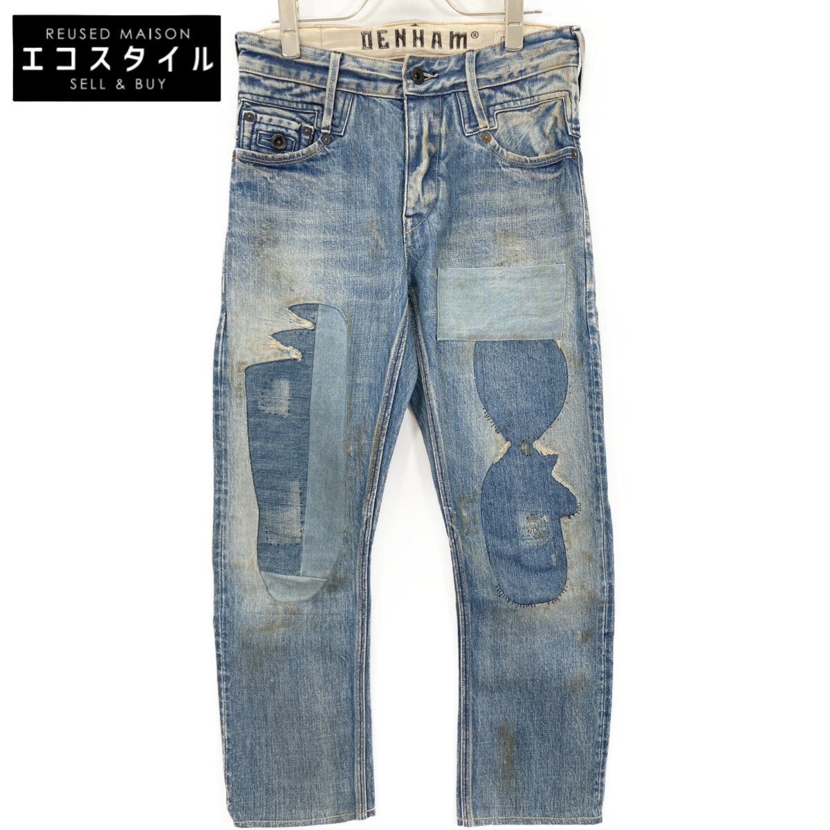 DENHAM デンハム RBJ SKIN ｲﾝﾃﾞｨｺﾞ ｽﾘﾑﾌｨｯﾄ ｾﾙﾋﾞｯﾁ 赤耳 ﾃﾞﾆﾑ W27L32