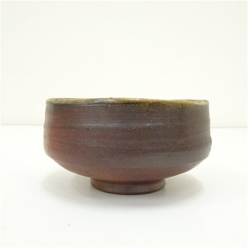 川井明子 作 ☆ 抹茶碗  備前焼♪ 備前焼 川井明子造 茶碗（共箱） 茶道 抹茶 おしゃれ 抹茶茶碗 抹茶碗