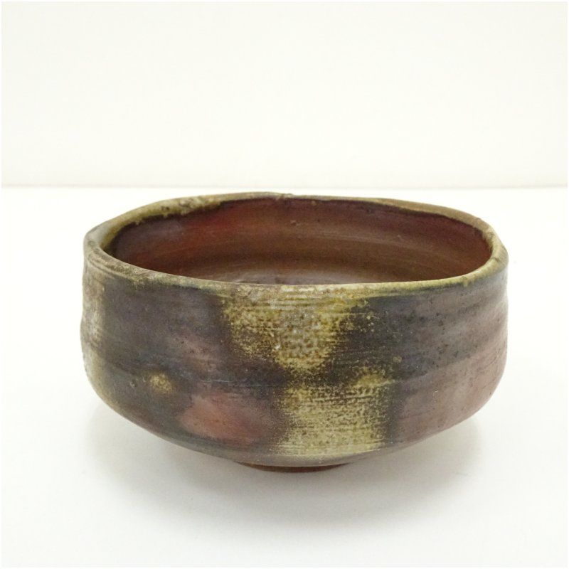 備前焼 川井明子造 茶碗（共箱） 茶道 抹茶 おしゃれ 抹茶茶碗 抹茶碗