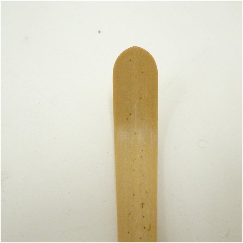 茶道具　茶杓　竹 茶道具 茶杓（ちゃしゃく） シミ竹茶杓 「松風」 大徳寺三玄院 長谷川