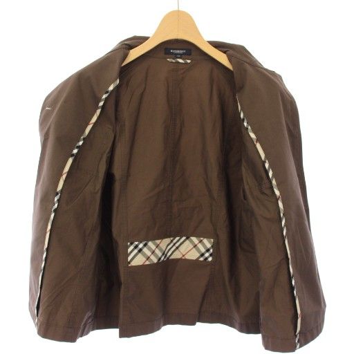 【中古】バーバリー ロンドン BURBERRY LONDON シャツジャケット 七分袖 44 ブラウン FCB29-420-55 /TK レディース バーバリー ロンドン BURBERRY LONDON シャツジャケット 七分袖 44