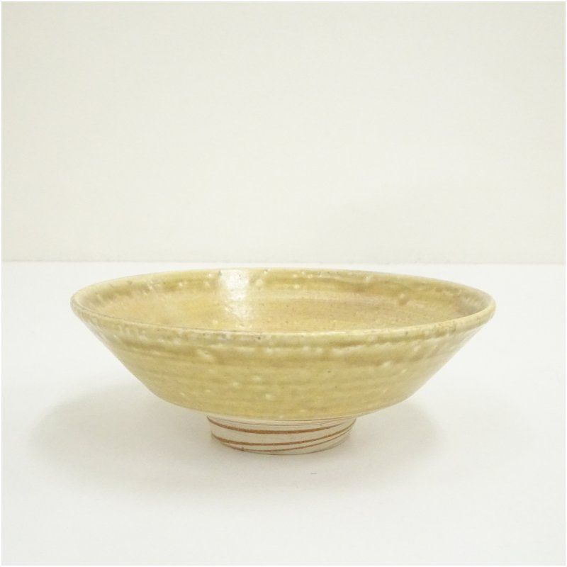 作家物 黄瀬戸練込茶碗（保護箱） 茶道 抹茶 おしゃれ 抹茶茶碗 抹茶碗