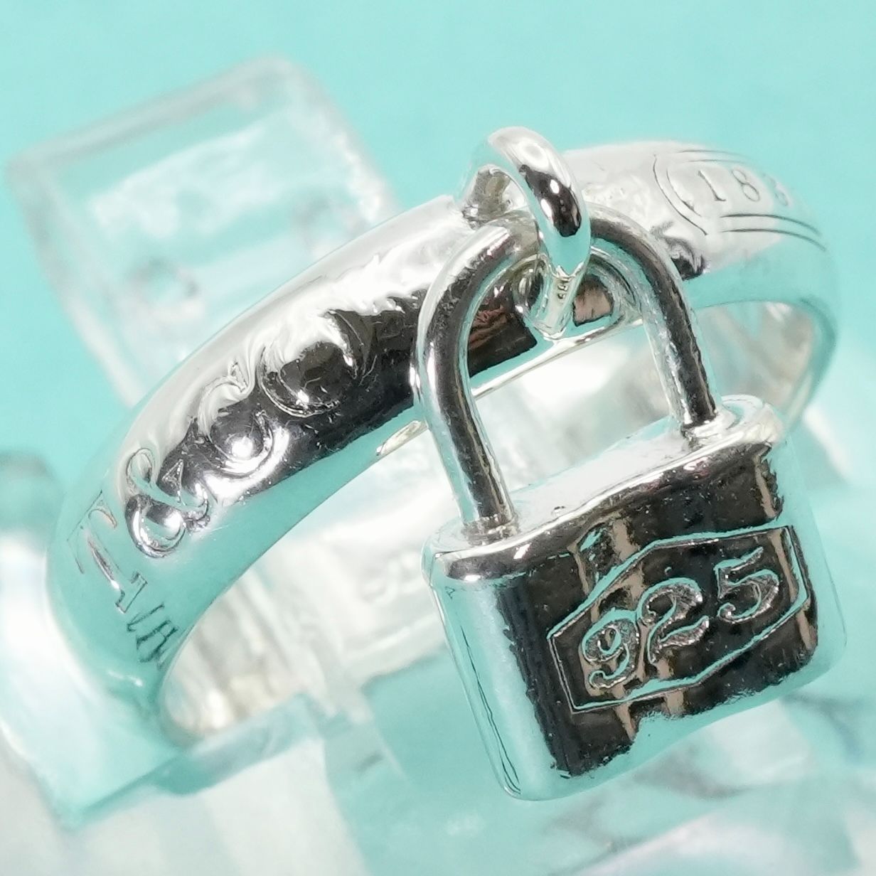 極美品5号 ティファニー カデナ ロック リング 南京錠/25-1929S - メルカリ