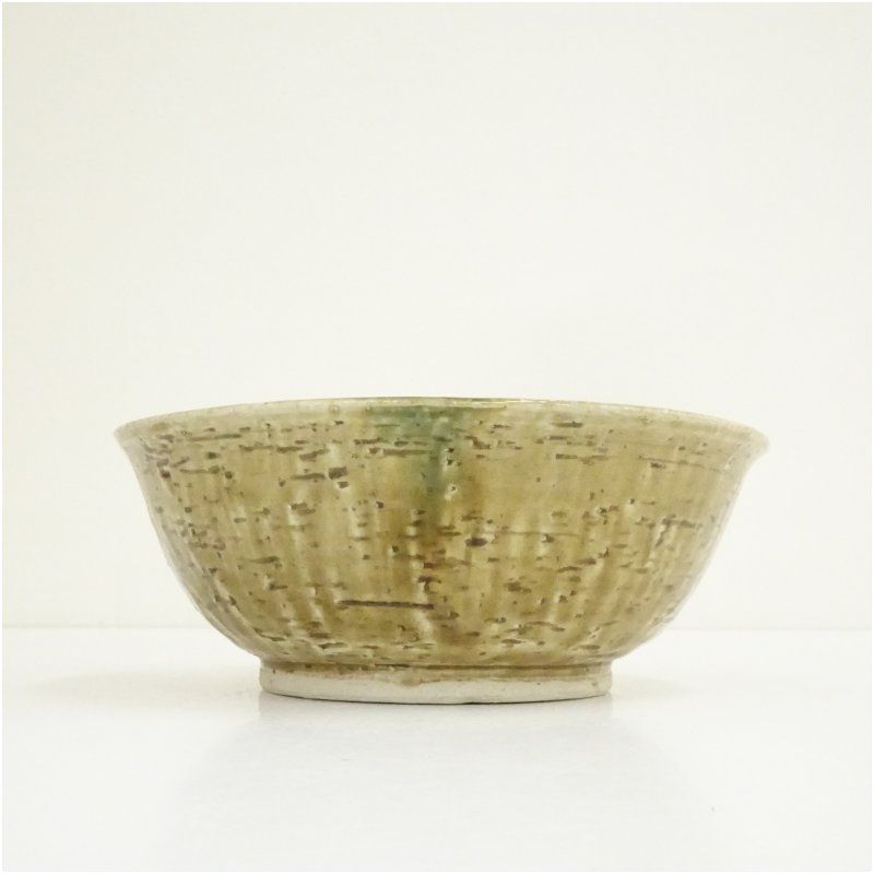 茶道具　菓子鉢 山口茂造 黄瀬戸菓子鉢（共箱） 食器 茶器 菓子器 おしゃれ かわいい